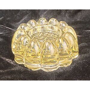 Vintage Pressed Glass "Boopie" Candle Holder